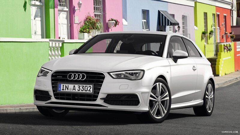 White Audi A3 Car — Bright