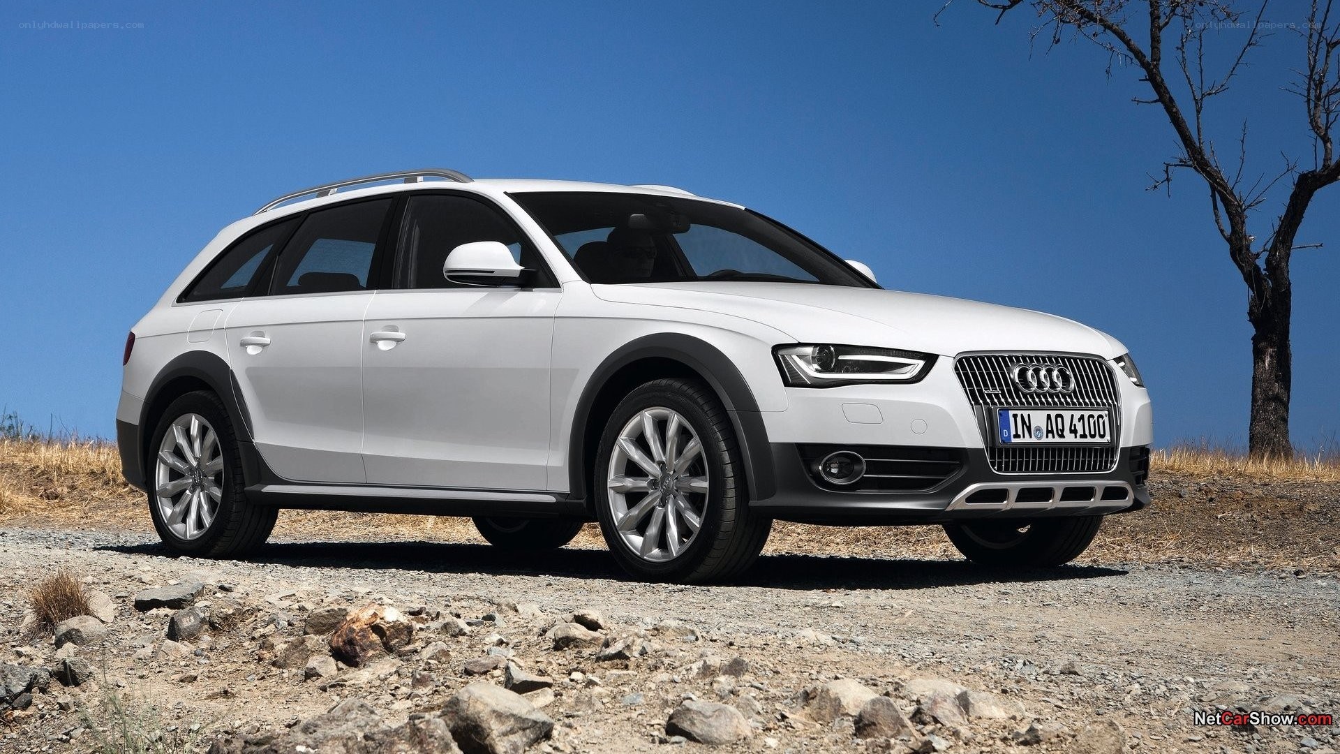 White Audi A4 Allroad