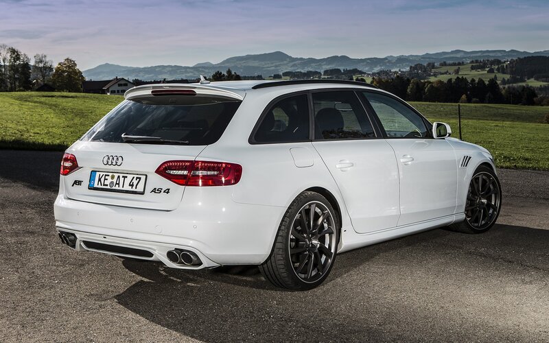 white audi a4 avant