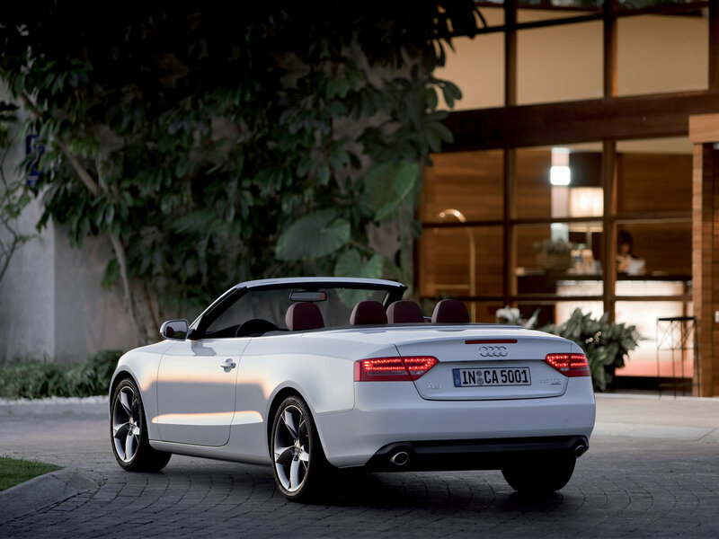 White Audi A5 Cabriolet