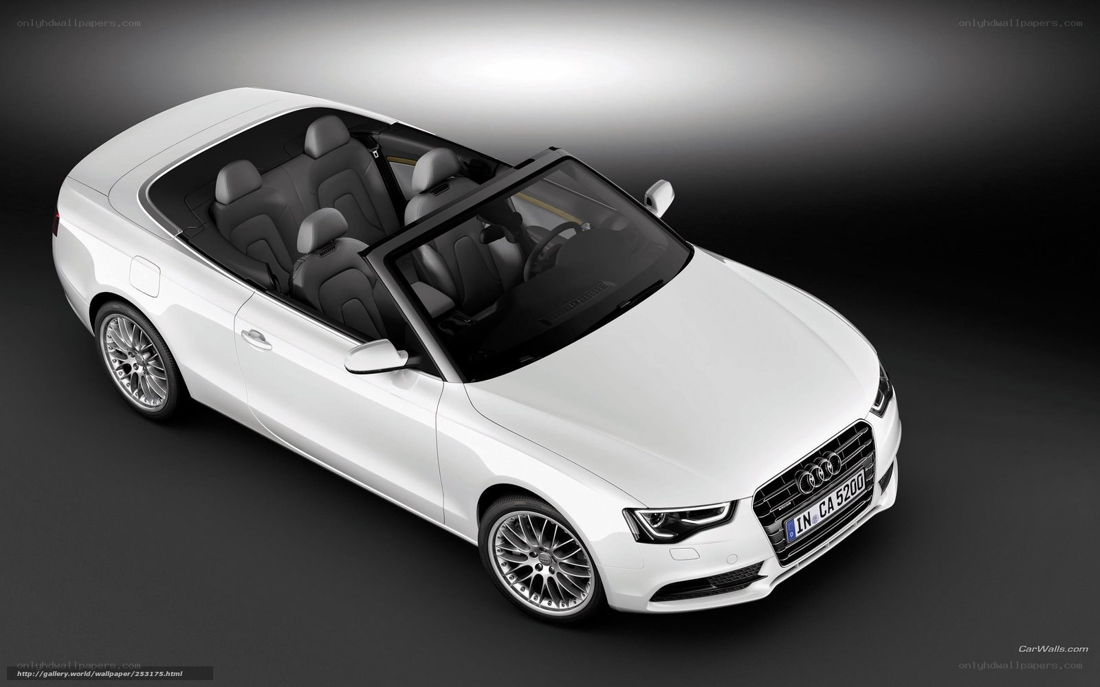 White Audi A5 Cabriolet