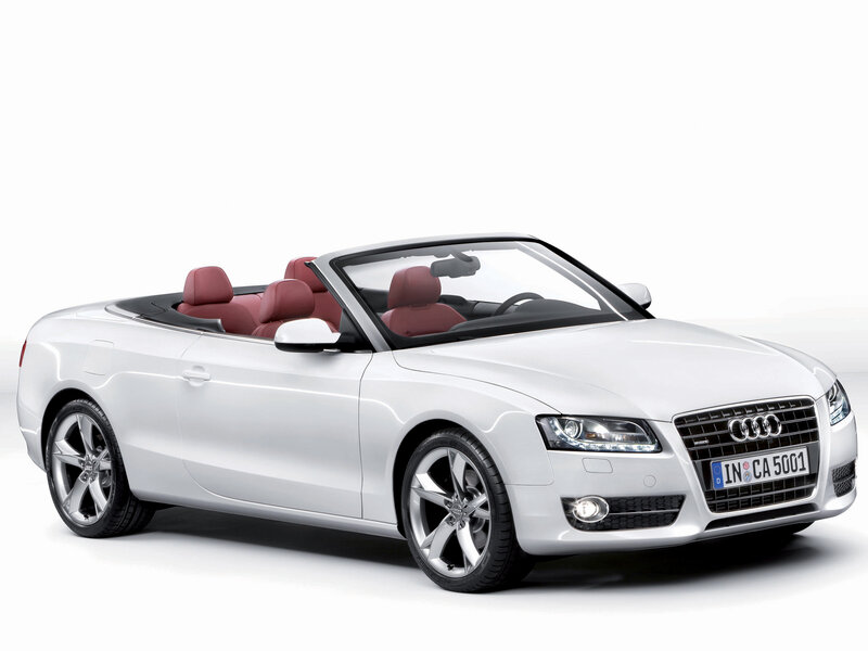 White Audi A5 Cabriolet
