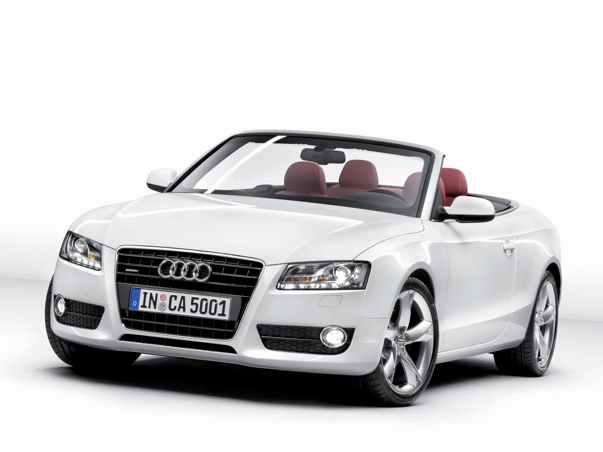 White Audi A5 Cabriolet