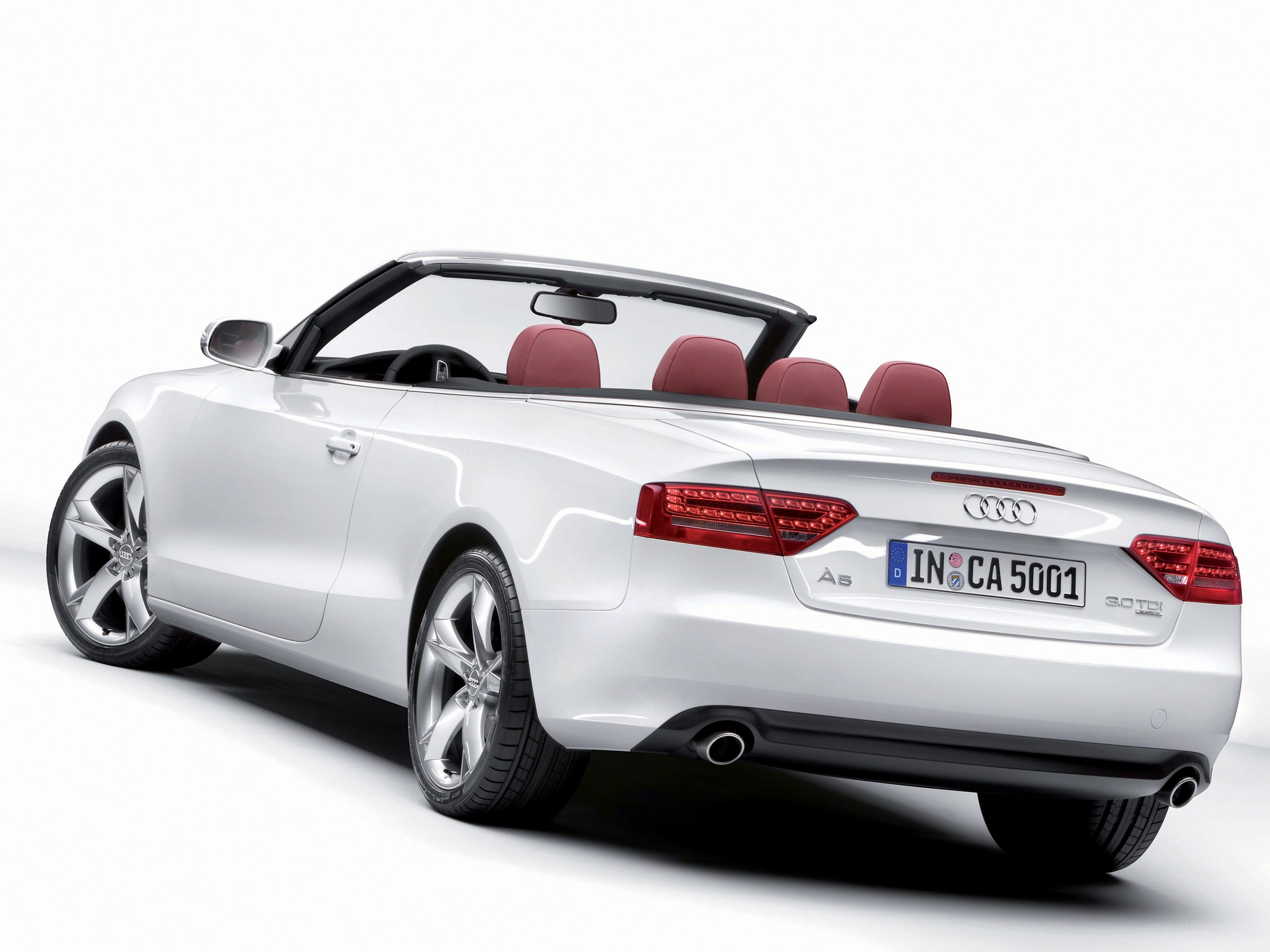 White Audi A5 Cabriolet