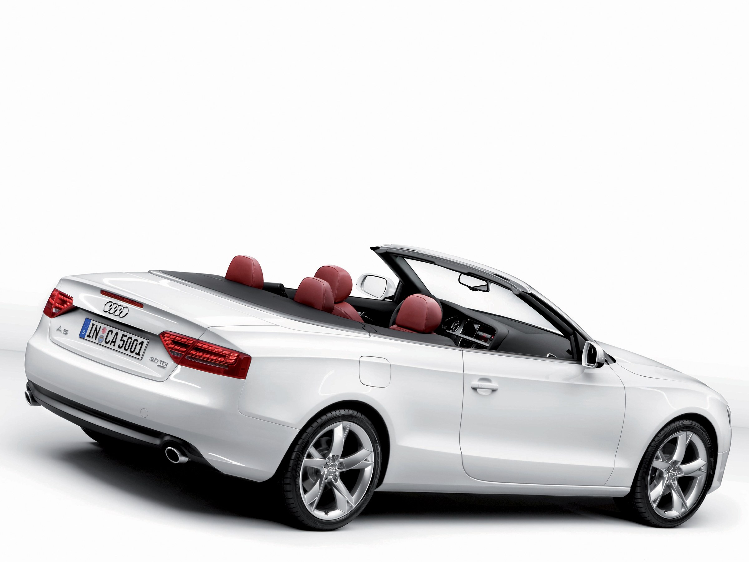 White Audi A5 Cabriolet