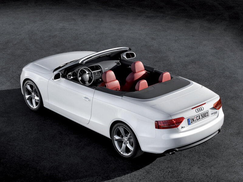 White Audi A5 Cabriolet