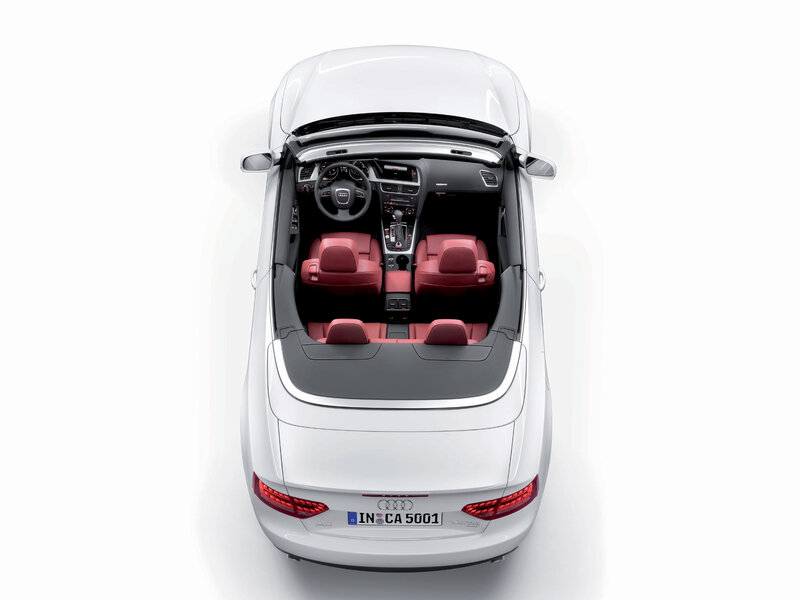 White Audi A5 Cabriolet interior