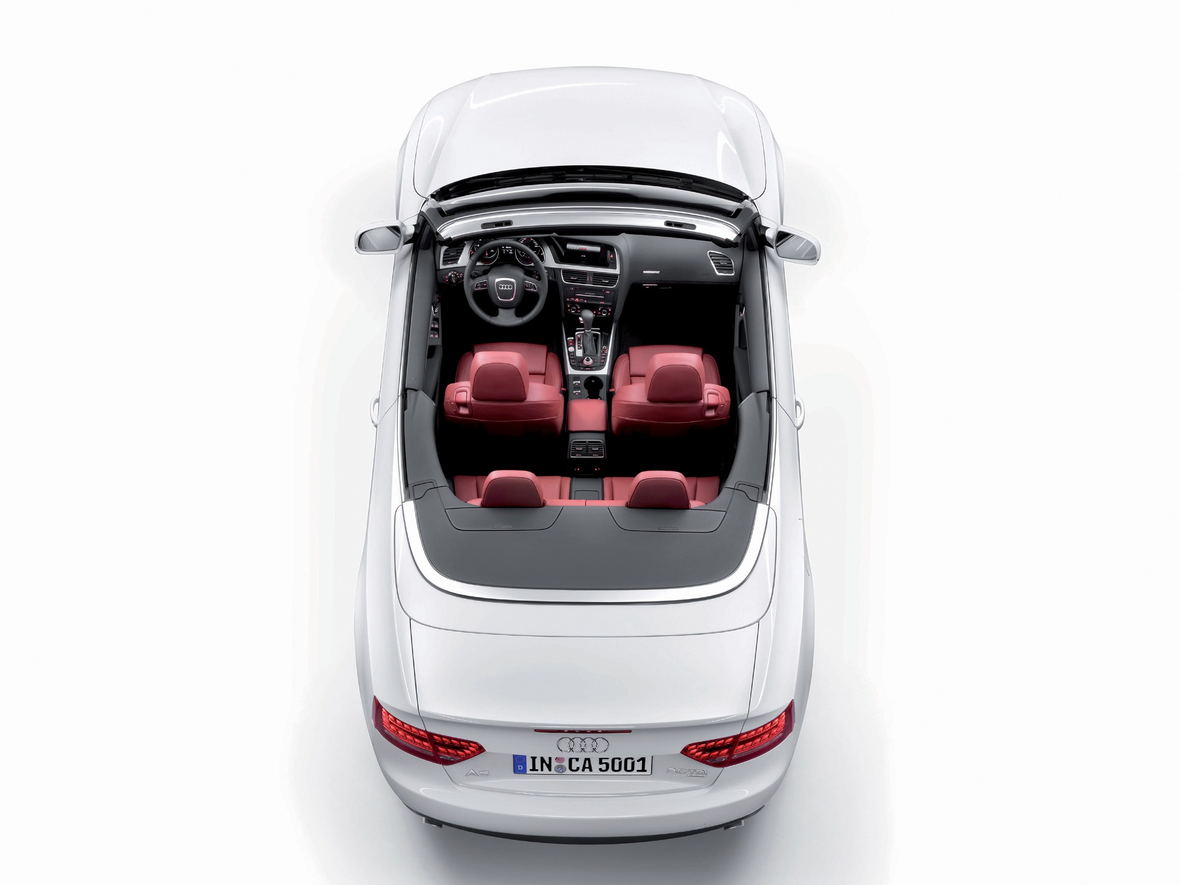 White Audi A5 Cabriolet interior