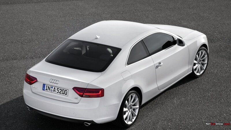 white audi a5 coupe