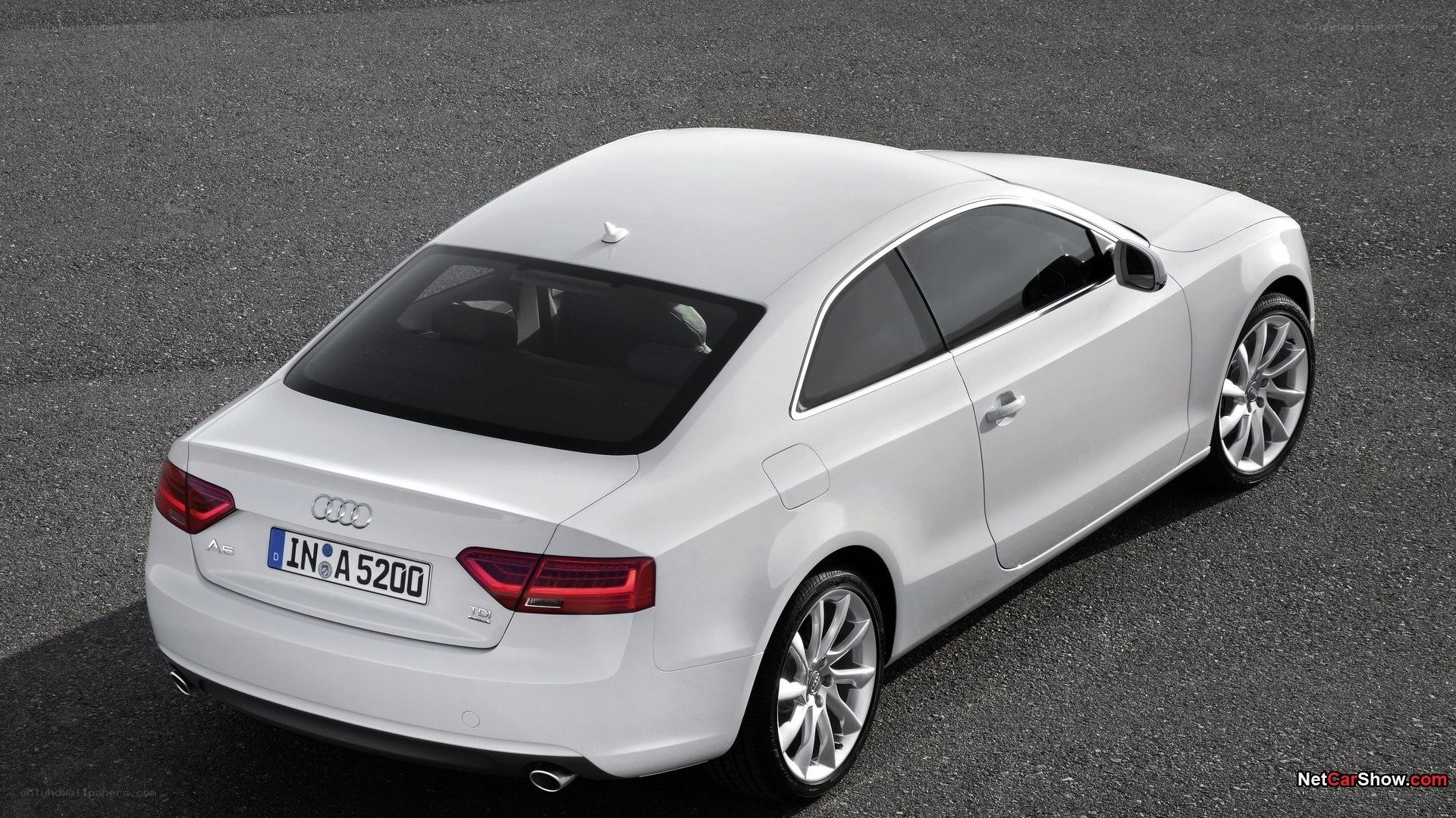 white audi a5 coupe