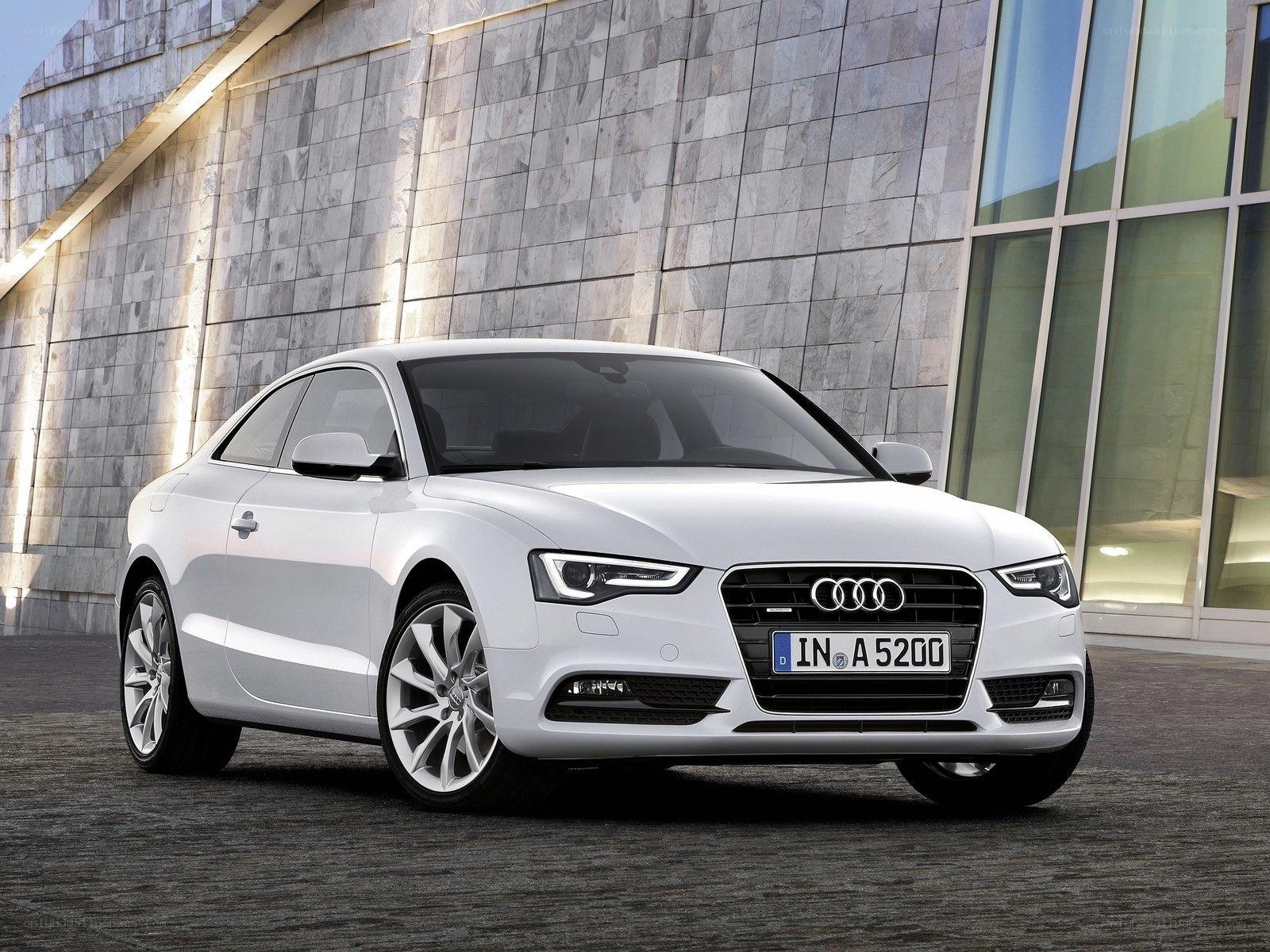 White Audi A5 Coupe