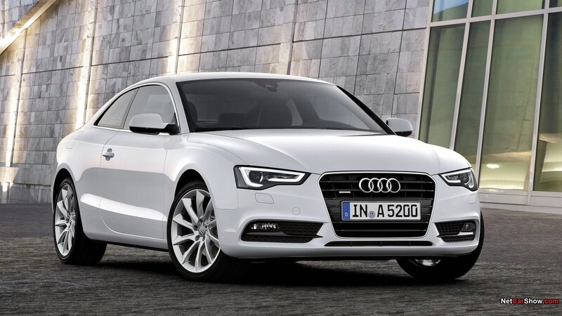 white audi a5 coupe