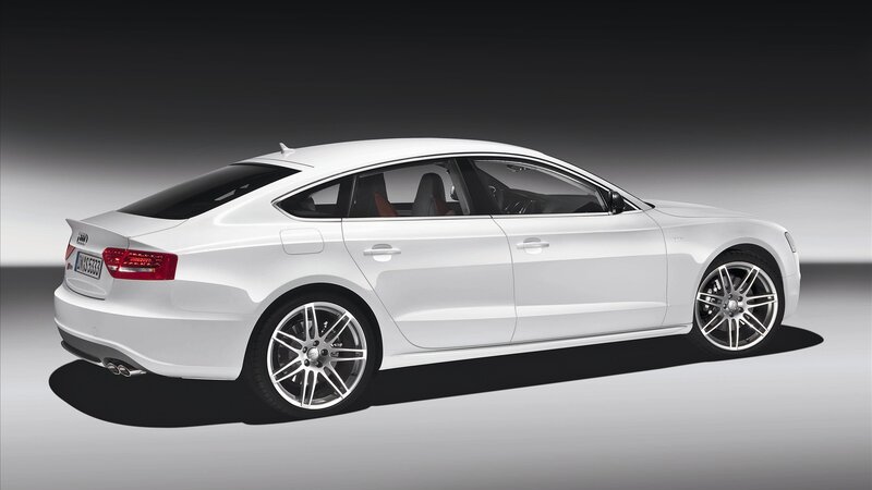 white audi a5 sedan