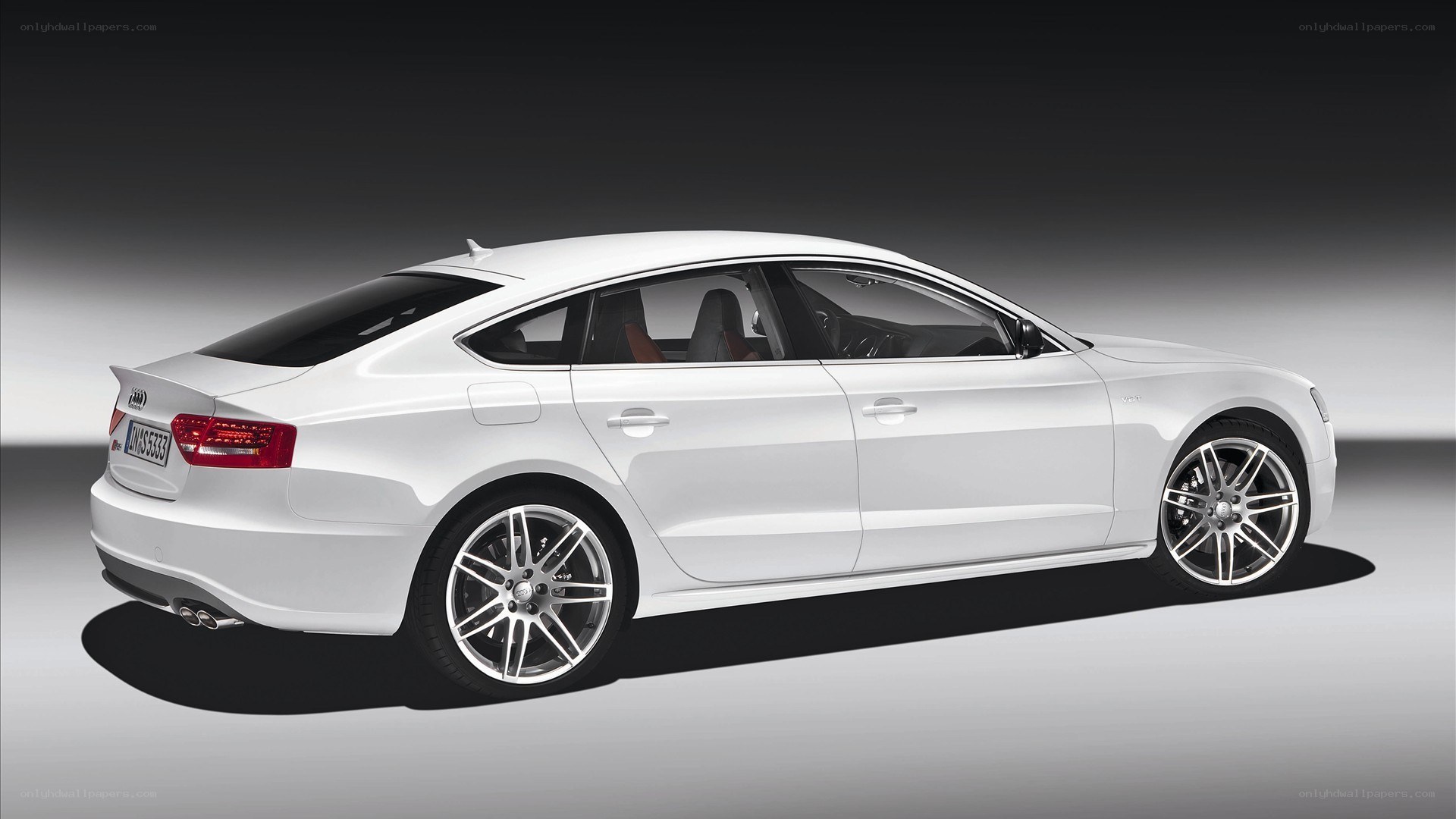white audi a5 sedan