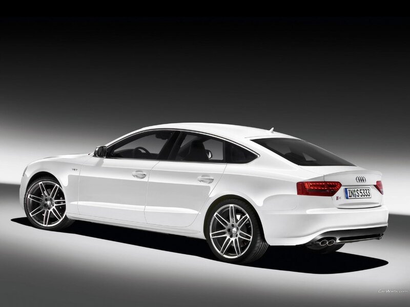 white audi a5 sedan