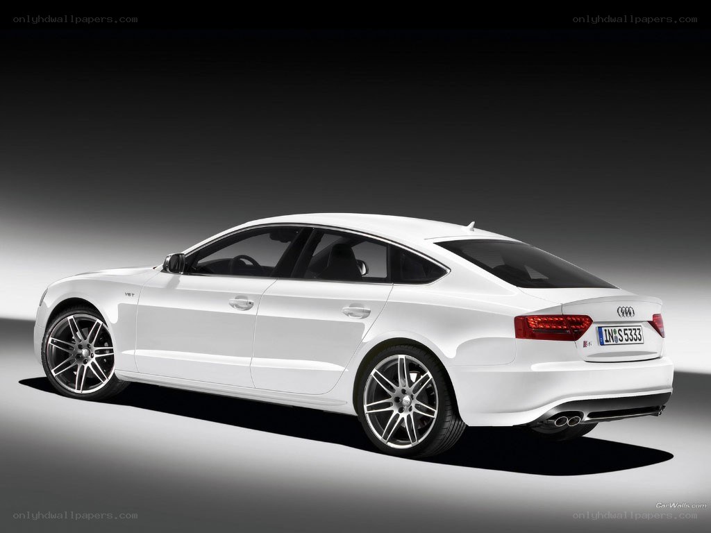 white audi a5 sedan
