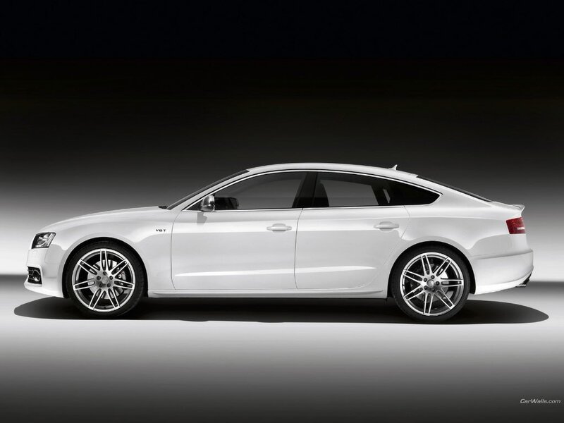 white audi a5 sedan