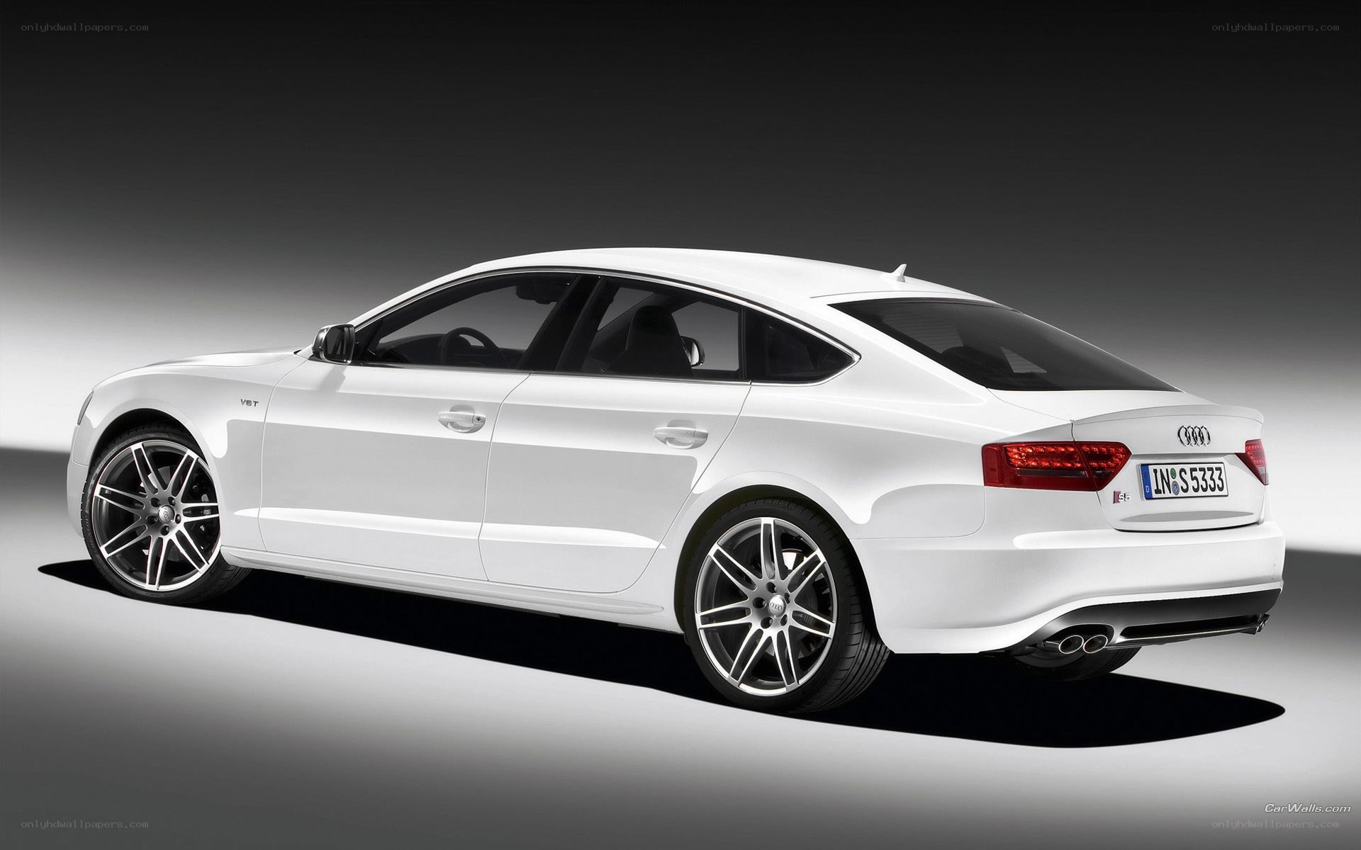 white audi a5 sedan