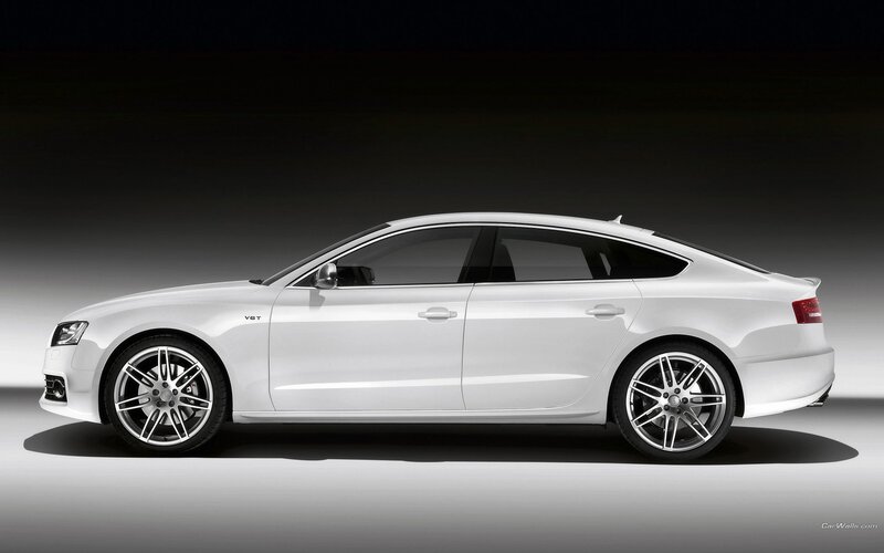white audi a5 sedan