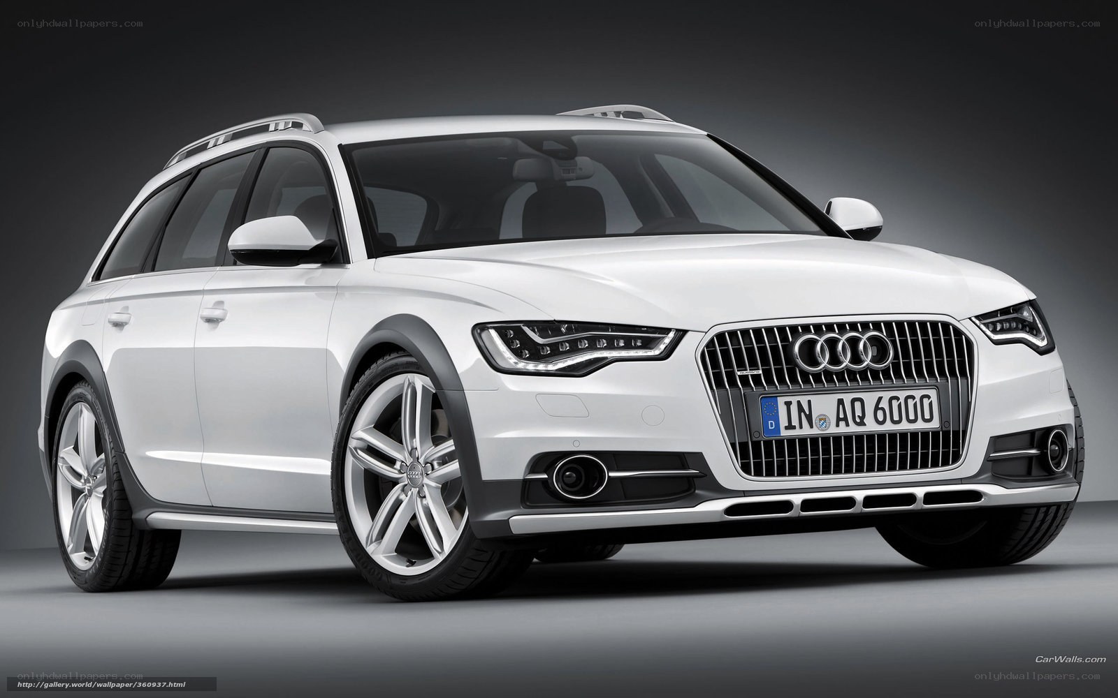 White Audi A6 Allroad