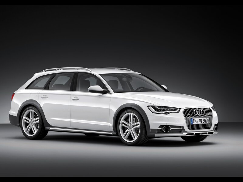 White Audi A6 Allroad