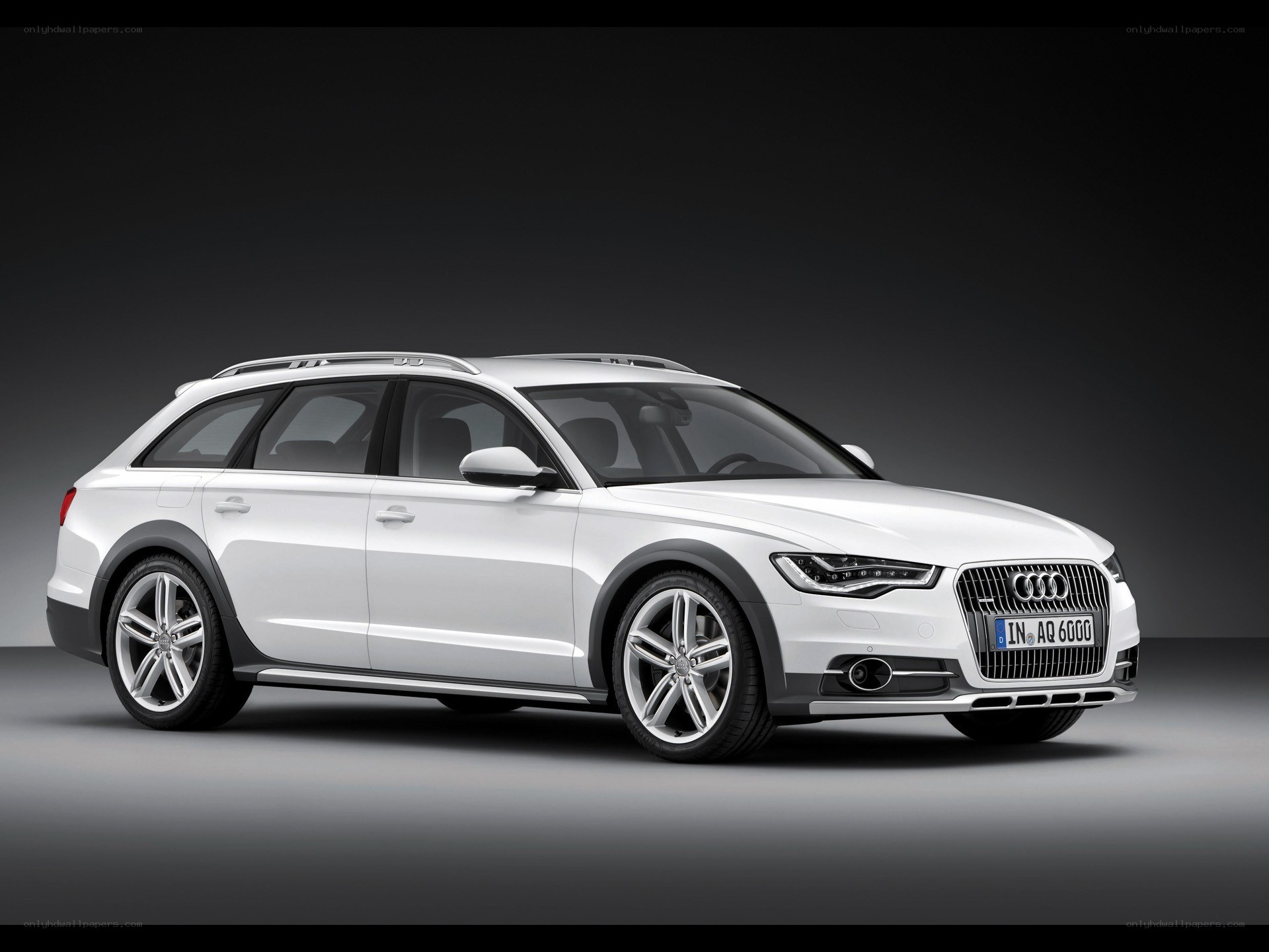 White Audi A6 Allroad