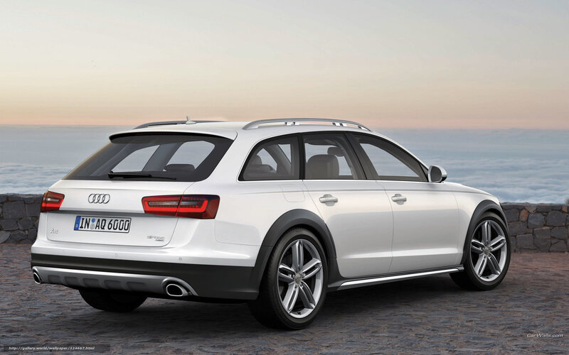 White Audi A6 Allroad — Serene