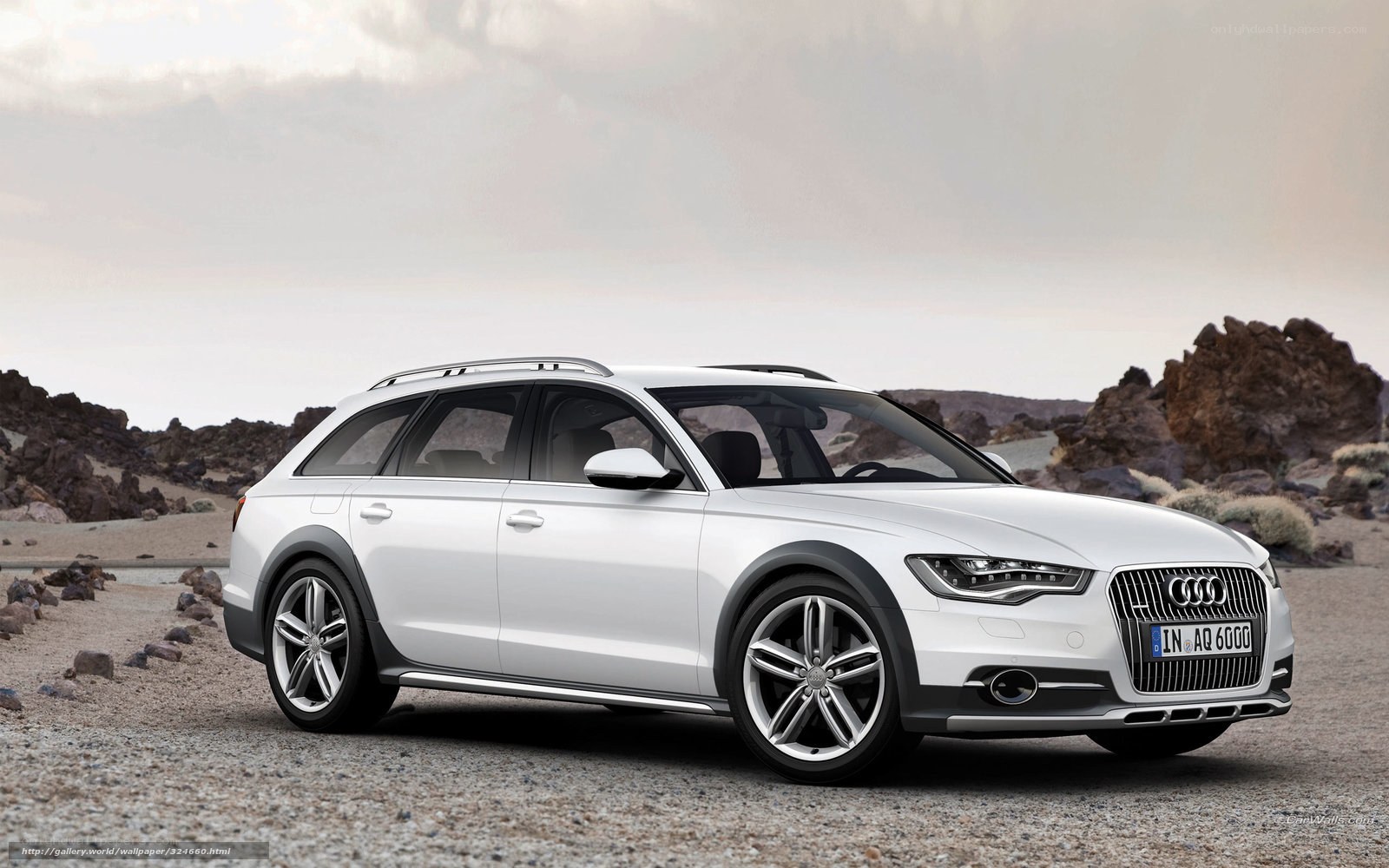 White Audi A6 Allroad