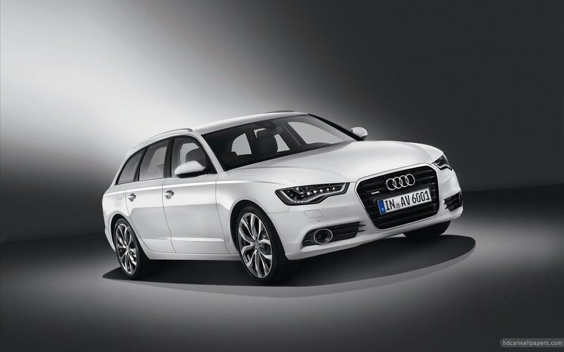 white audi a6 avant