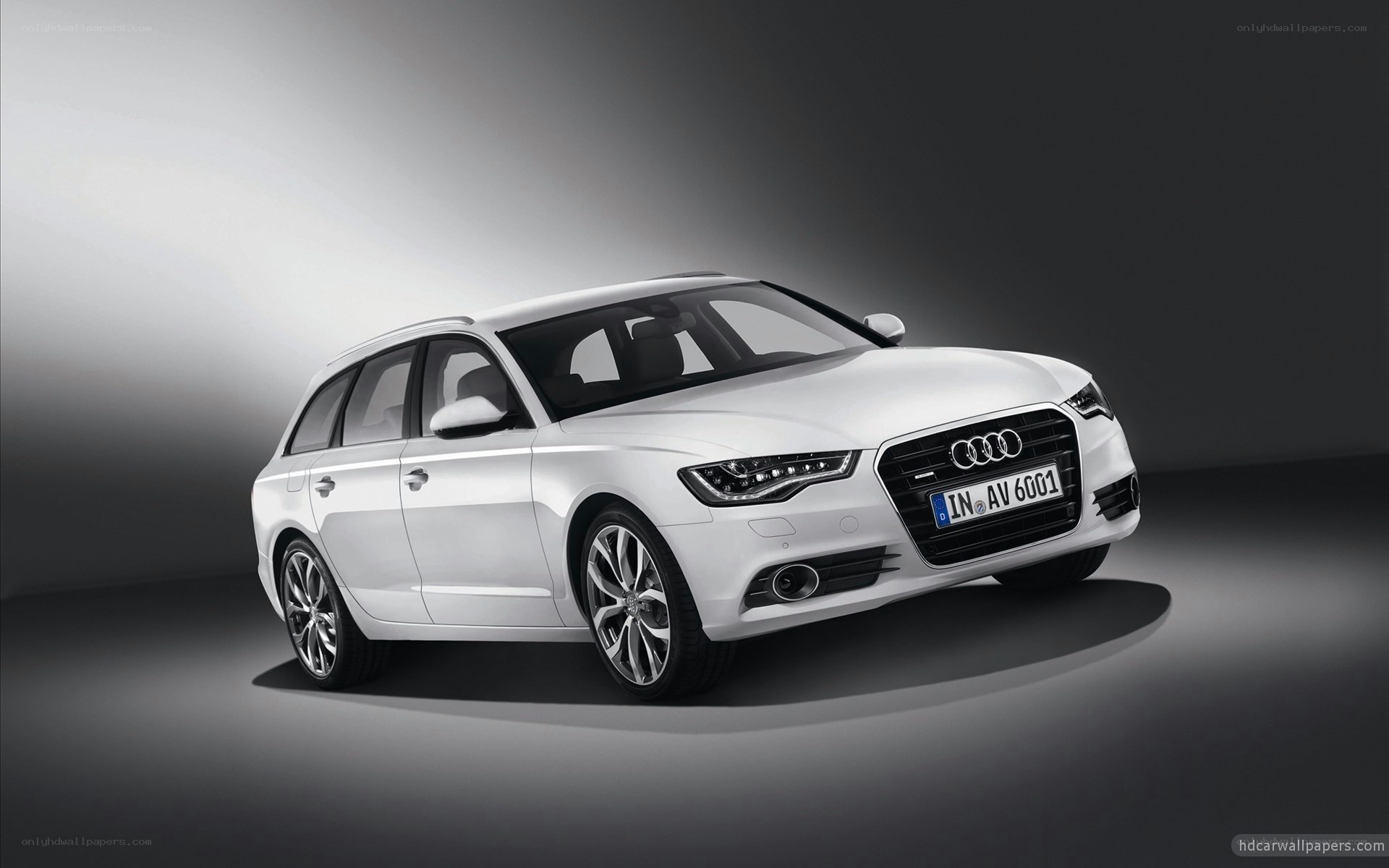white audi a6 avant