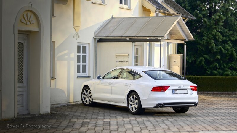 White Audi A7 Sedan