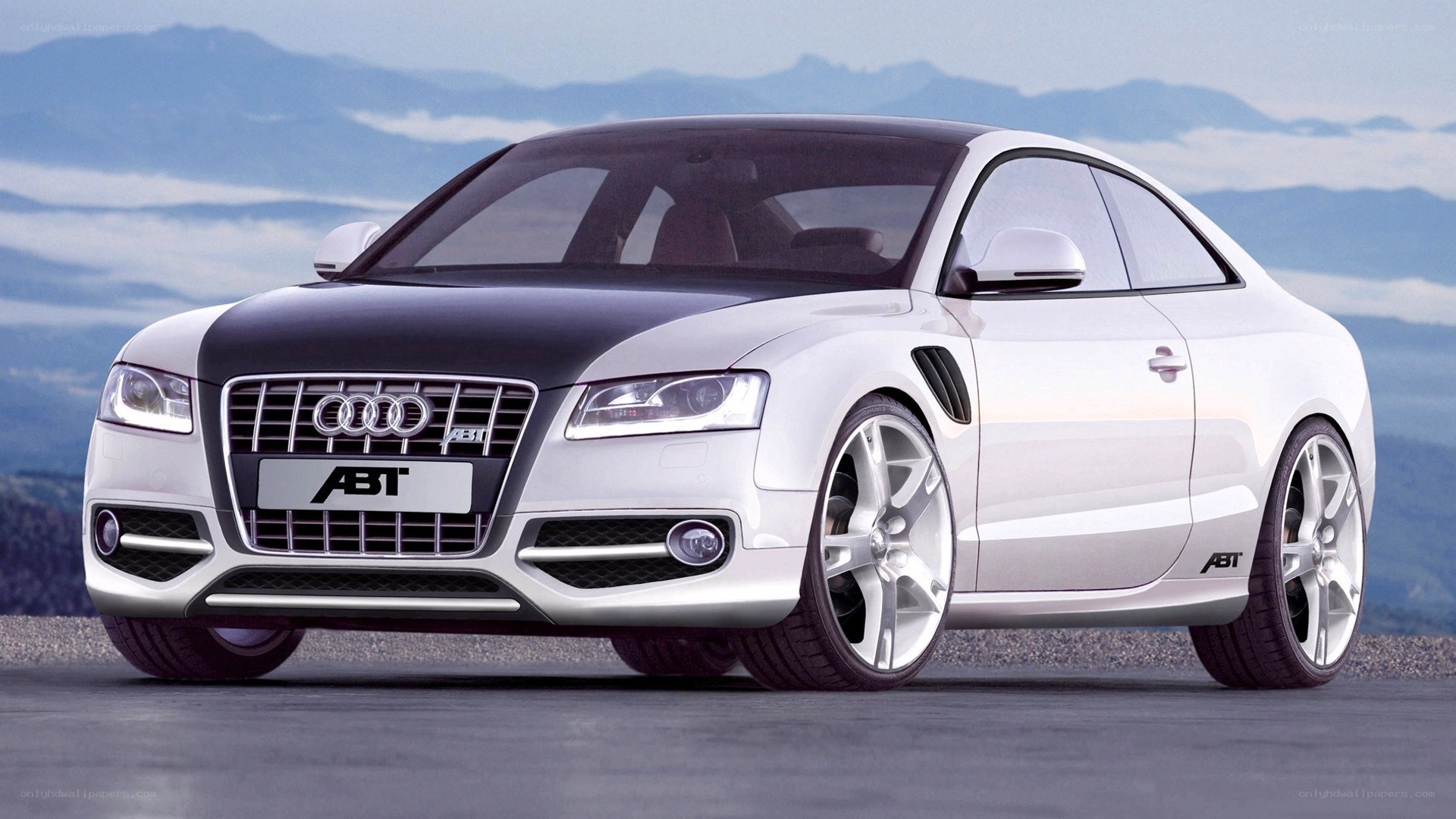 White Audi ABT coupe