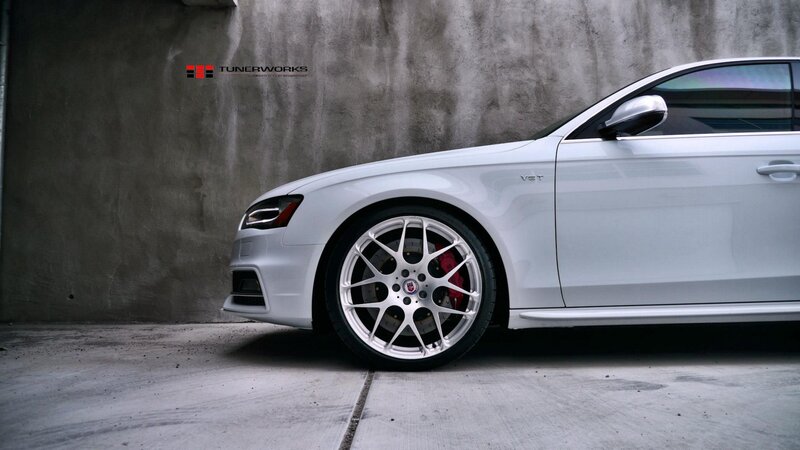 White Audi Car — Dramatic, Photograph, Car Wheel