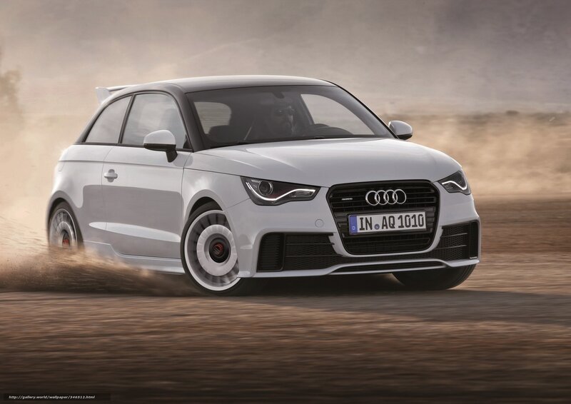 White Audi Car — Dynamic, Photograph