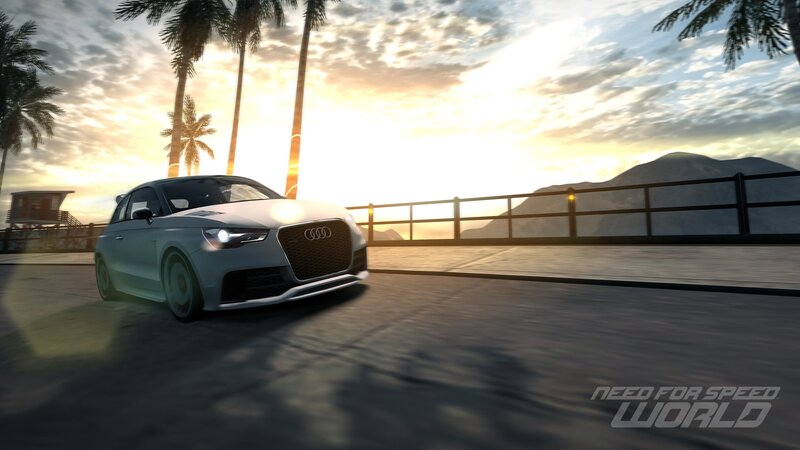 White Audi Car — Gray