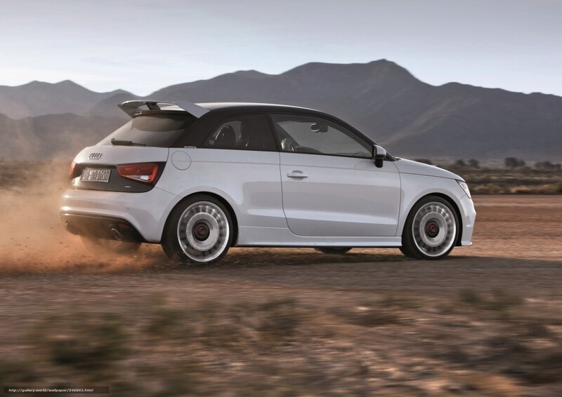white audi car on dirt road