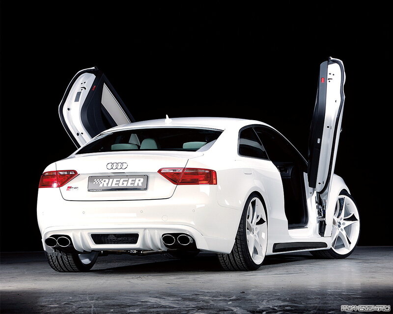White Audi Car