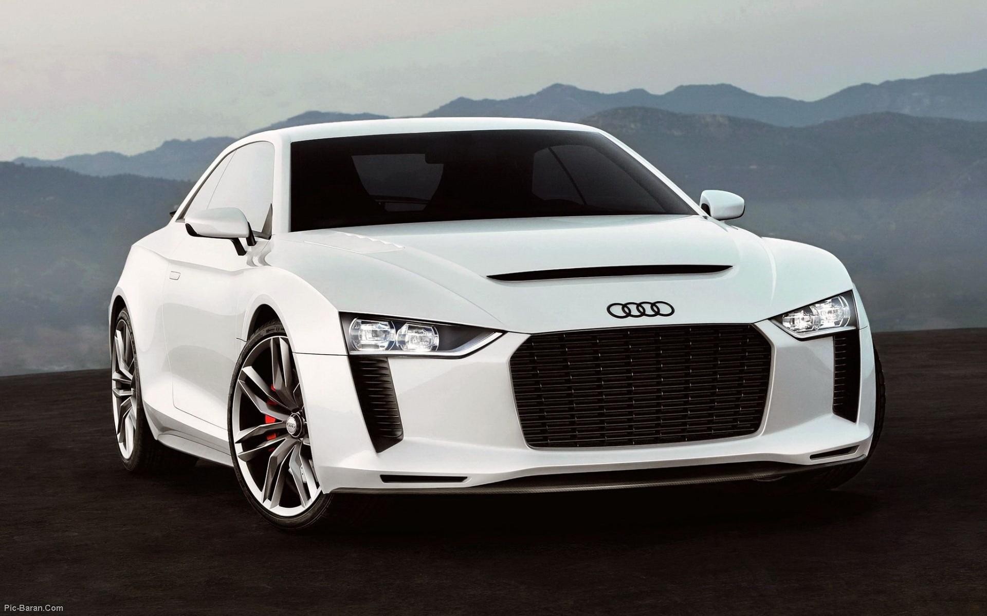 White Audi concept car