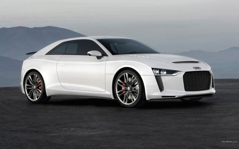 White Audi concept car