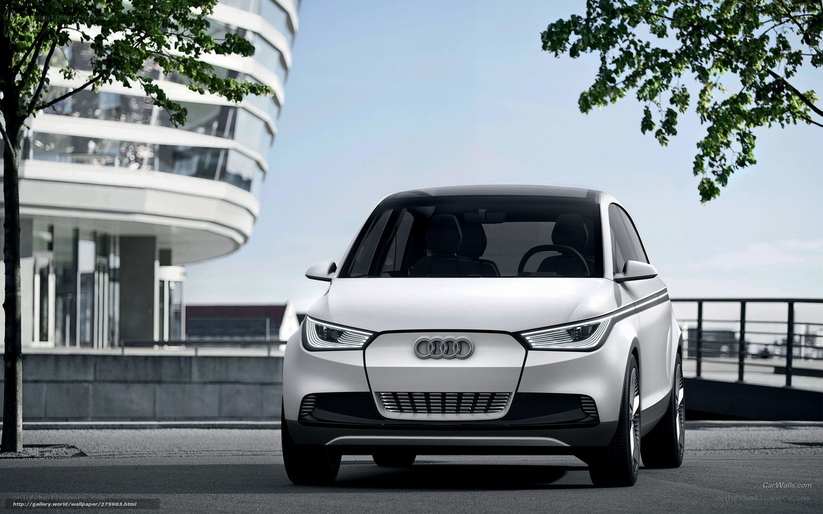 White Audi concept car