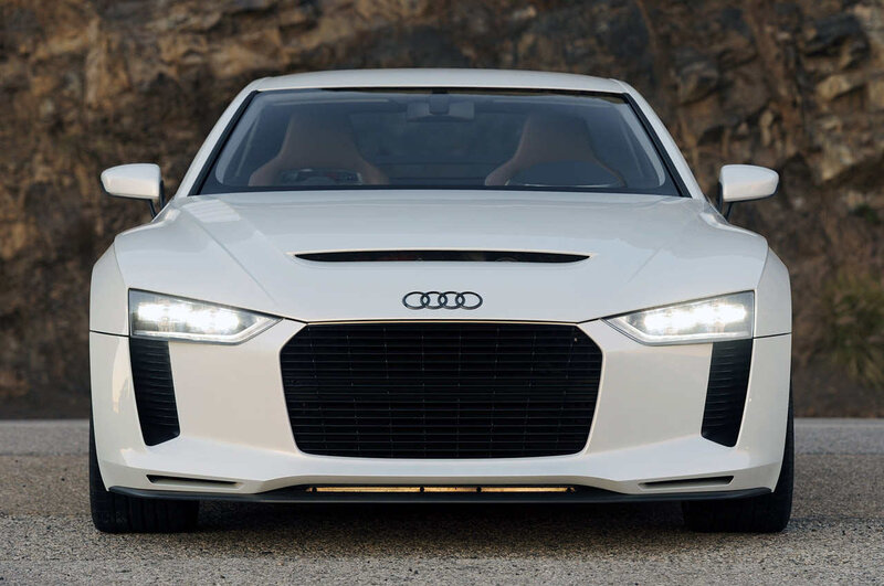 White Audi Concept Car — Dramatic, Afternoon, Photograph