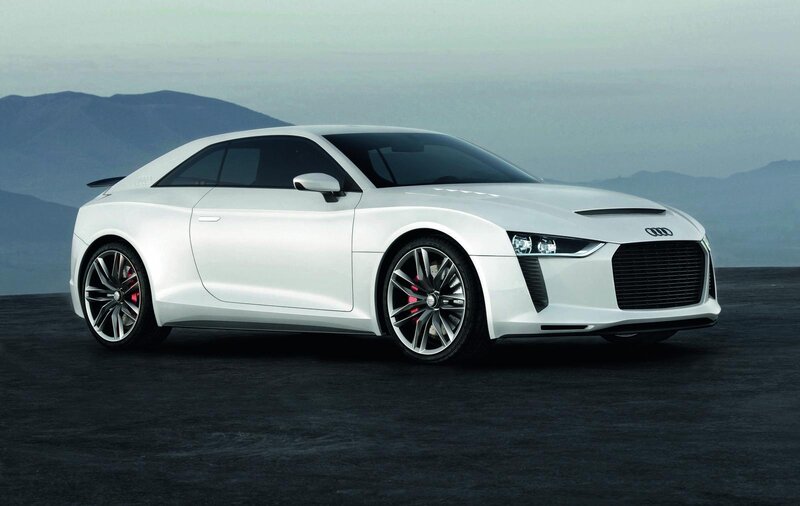 White Audi Concept Car — Dramatic, Photograph