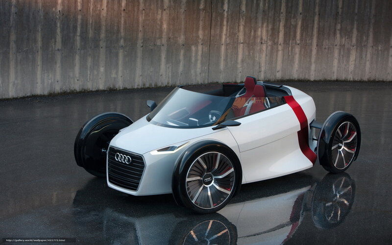 White Audi Concept Car — Modern, 3d Render
