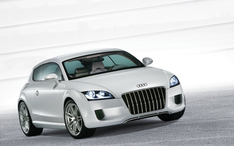 White Audi Concept Car — Modern
