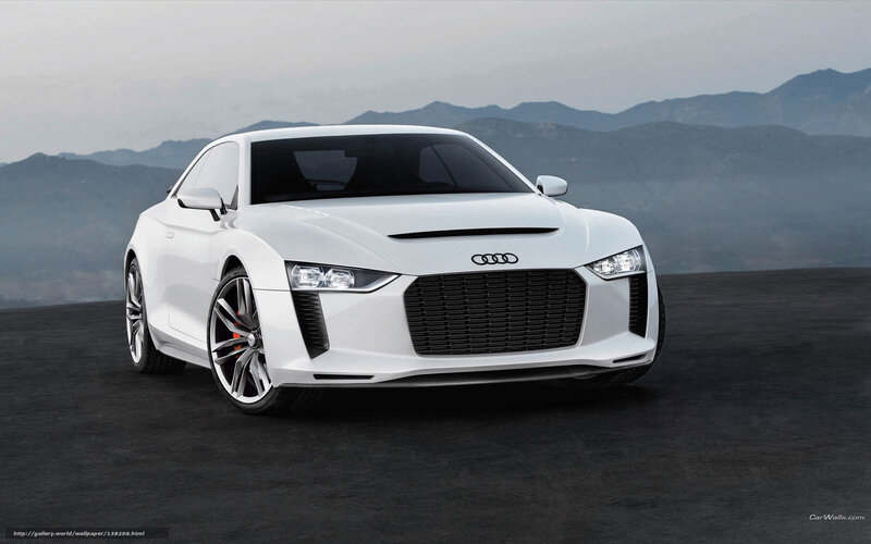 White Audi Concept Car — Serene, 3d Render