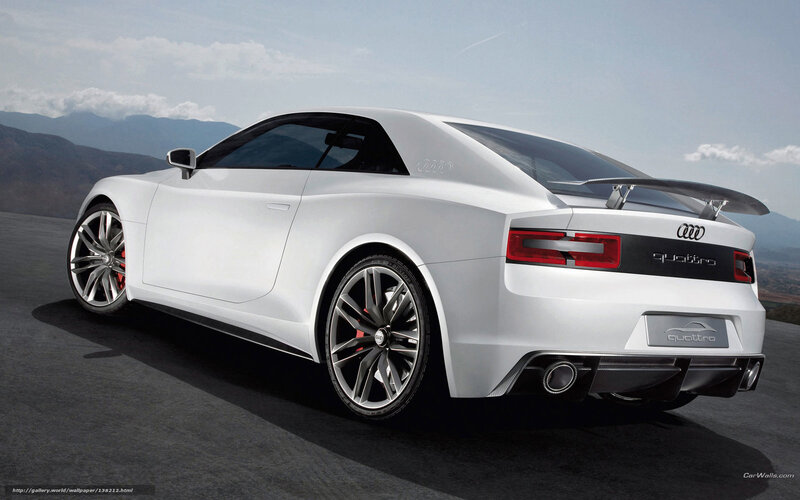 White Audi Concept Car — Serene, Afternoon