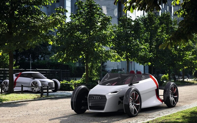 White Audi Concept Car — Serene