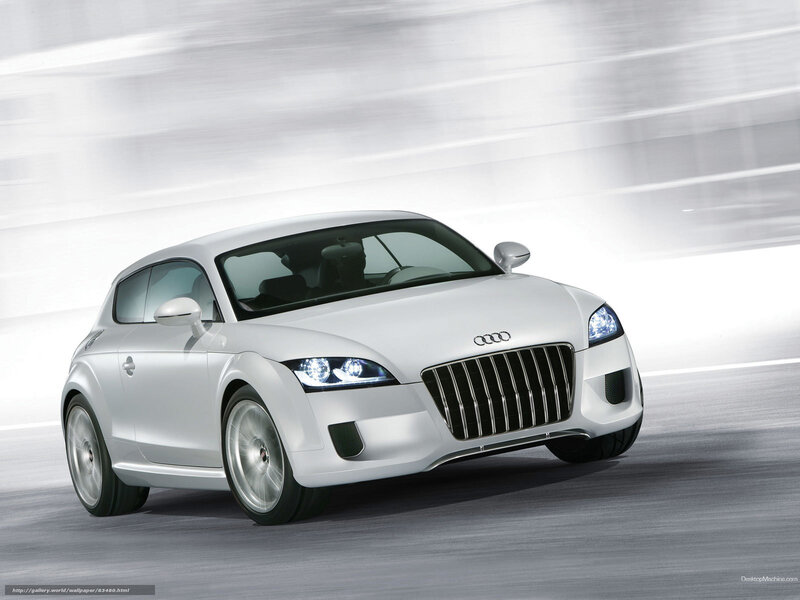 White Audi Concept Car — Silver