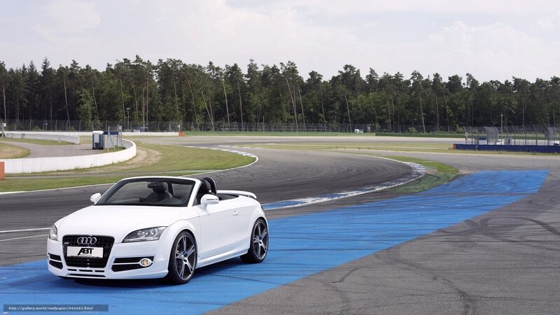 White Audi Convertible — Calm