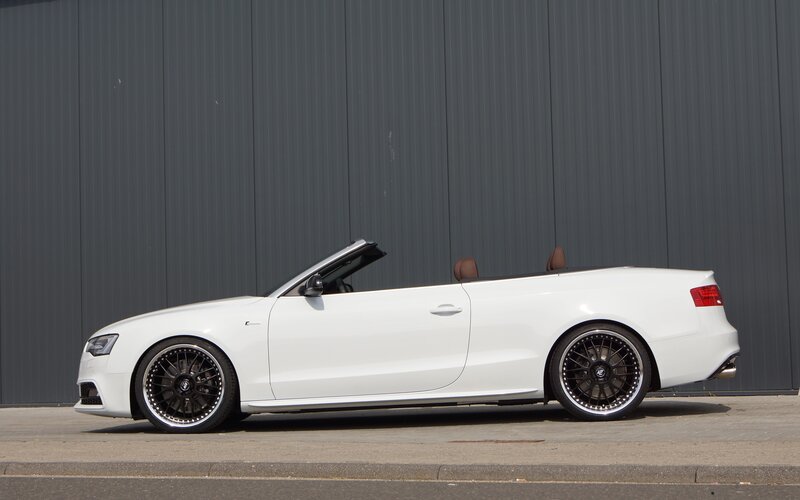 white audi convertible car